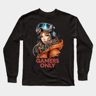 Gamers Only - Snowboard Girl Long Sleeve T-Shirt